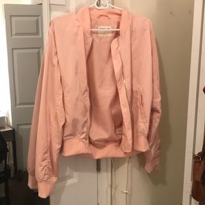 Heart & hips pink bomber jacket